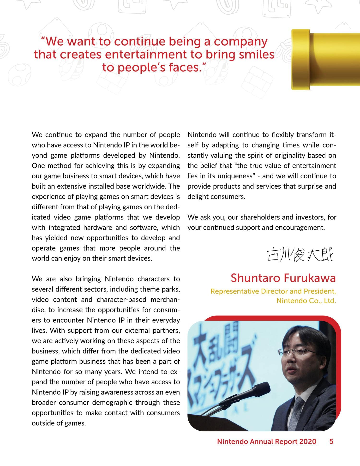 Nintendo Annual Report Page 9