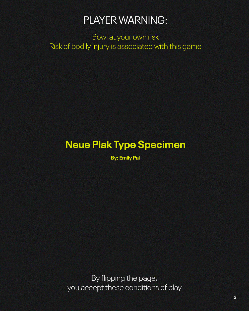 Type Specimen Page 3